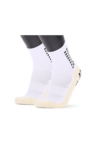 Willowhaven Erkekler Kaymaz Futbol Çorapları, Atletik Uzun Emici Spor Tutuş Çorap, Siyah/beyaz/kırmızı/sarı/mavi/turuncu, Abd 6.5-10/cn 39-44 Beyaz