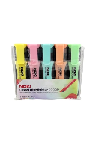 Pastel Fosforlu Kalem 5 Renk Set Karışık