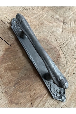 DEKORATİF ANTİK PİRİNÇ SİYAH KAPI KULPU KAPI ÇEKME KOLU 23CM