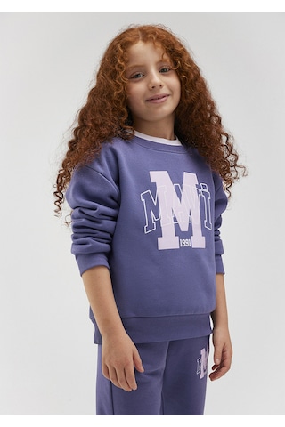 Mavi - Mavi Logo Baskılı Mor Sweatshirt 7s10050-70661 Mor