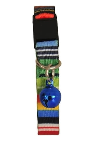 Pettagart Güvenlik Kilitli Ayarlanabilir Renkli Desenli Yumuşak Doku Kedi Boyun Tasması 22-30 Cm