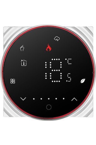 Ranyeek Siyah Akıllı Termostat, 3a Su Isıtma, Dokunmatik Panel, Manuel/programlanabilir Mod, Isı Kontrol Cihazı