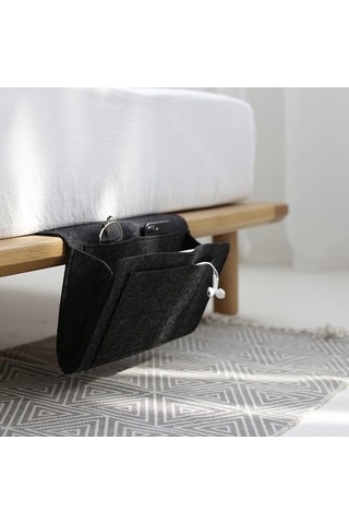 Ulzyvf Yatak Başı Düzenleyici - Çok Amaçlı Felt Cep Organizatör 32x20cm Diğer