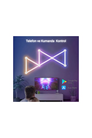Shaped Rod Şekil Verilebilir Argb Led Çubuk 9 Lu Beyaz