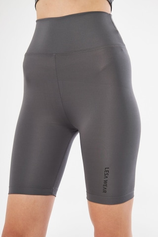 Lesa Wear Yüksek Bel Likralı Toparlayıcı Kısa Şort Tayt Antrasit