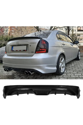 Hyundai Accent Era Arka Ek Plastik Siyah Difüzör 2005-2010 Arka-bodykit-ek-karlık