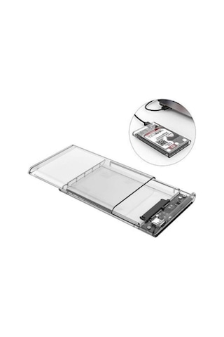 Orico 2.5 inç Sata USB 3.0 Şeffaf SSD HDD Harddisk Kutusu 2139U3