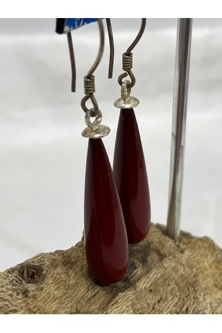 Gümüş İncili Kadın Küpesi Gümüş