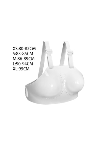 Kadın Eskrim Göğüs Koruyucu Göğüs Koruyucusu Dişli Taekwondo Voleybolu İçin Göğüs Koruması Sanda Karate Beyaz