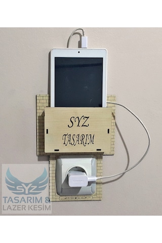 Priz için Telefon Tablet Aparatı Krem