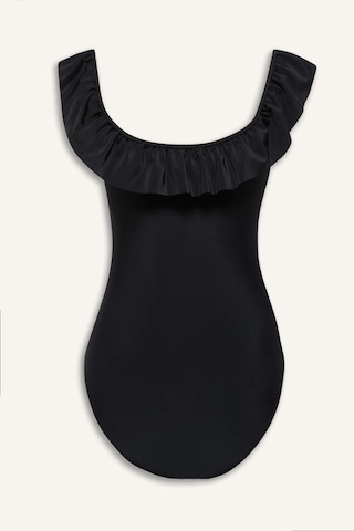 Defacto Regular Fit Mayo-fall İn Love W9117az25smbk81 Siyah