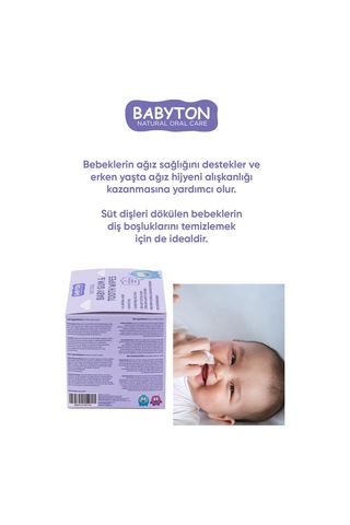 Babyton Bebekler İçin Diş ve Damak Temizleme Mendili