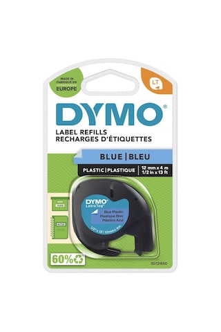 Dymo S0721650 Letratag Plastik Şerit 12 Mm X 4 Mt Mavi 59426 91205