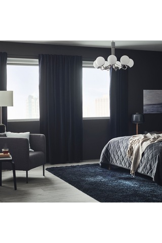 Ikea Sanela Fon Perde 140x300 Cm Lacivert