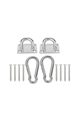Kosona 6mm Paslanmaz Çelik Tırnaklı Kanca - Tavan Askı, Yoga Aletleri, Kapı Kilidi İçin Dayanıklı Suspension Metal Eşyası Seti 163g