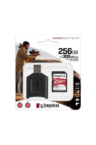 KINGSTON 256GB CANVAS REACT PLUS SDR2/256GB ROFESYONEL SD HAFIZ