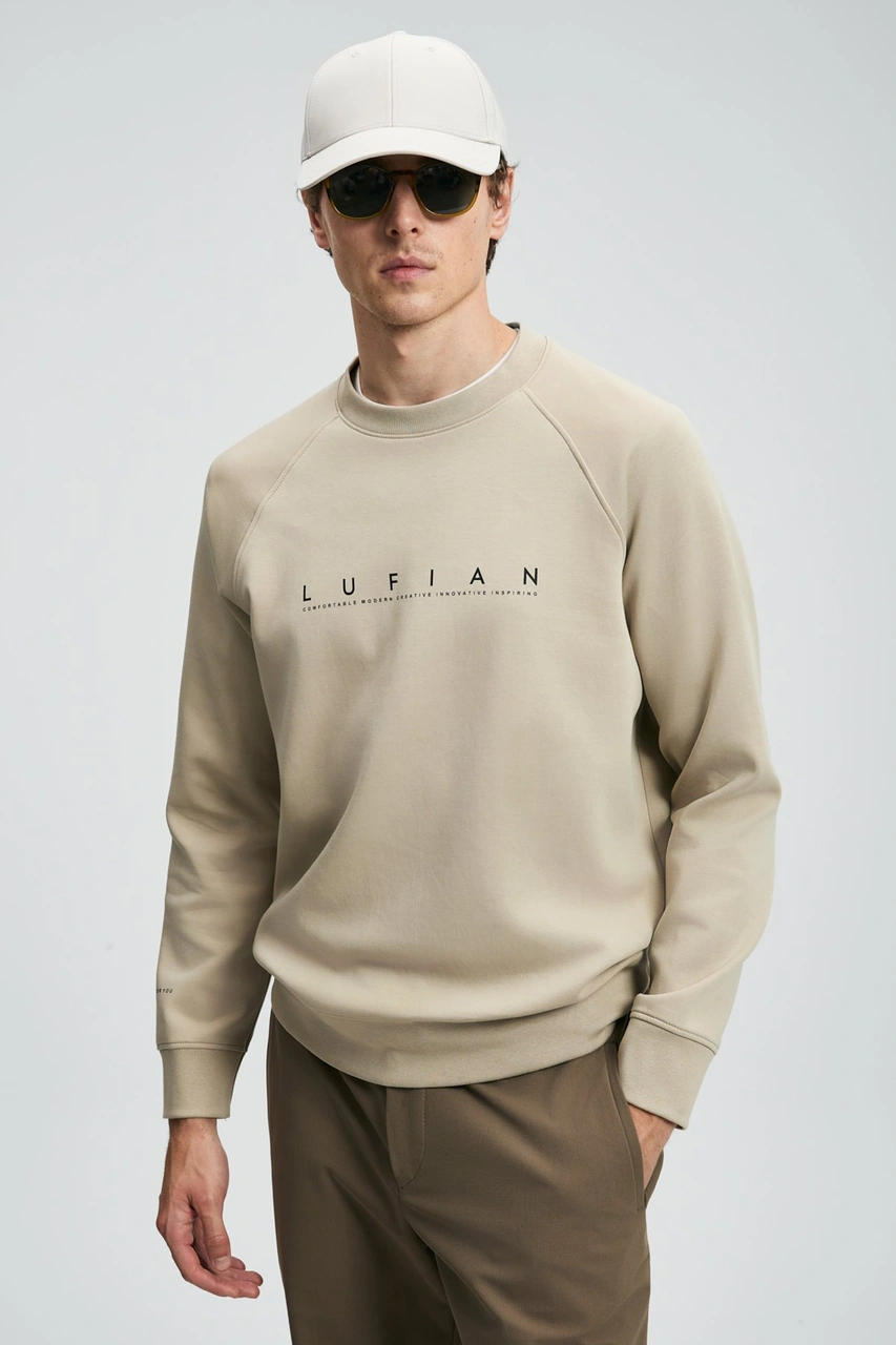 Lufian Erkek Cooper Sweatshirt 112030177 Bej Bej