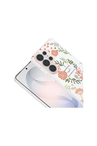 Samsung Galaxy Uyumlu S25 Ultra Kılıf Kamera Korumalı Desenli Zore Klip Kapak - Beautiful -
