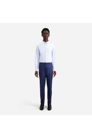 The Kooples Erkek Baskılı Mavi Yün Karışımlı Pantolon