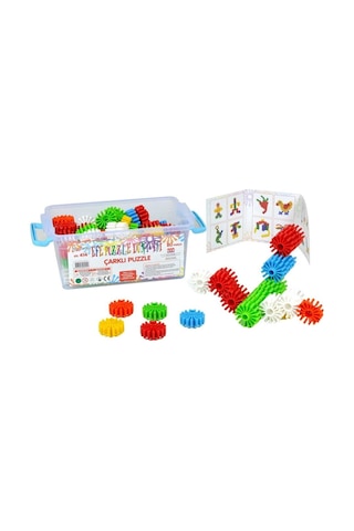 Oyuncak Çarklı Puzzle Dünyası 60 Parça Eğitici Yapı Seti