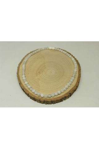 Ay Taşı Kolye 6mm (Klipsli) Altın