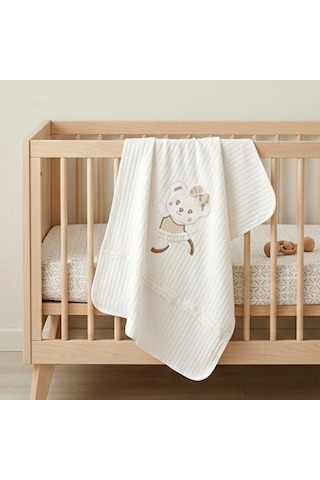 Sebi Bebe Bebek Battaniye 4153 Ekru