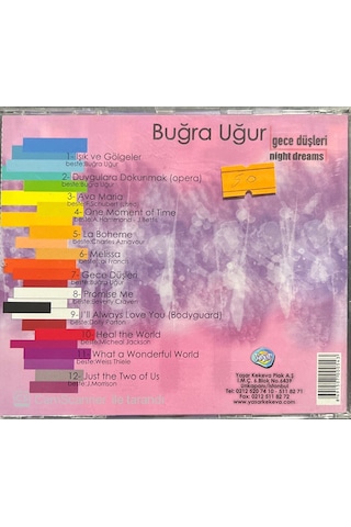 Plak Değildir Cd Dir Cd Buğra Uğur Gece Düşleri Cd