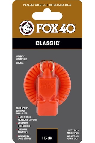 Fox 40 Classic Safety Düdük Turuncu - Bileklikli 9935-0300 Çok Renkli