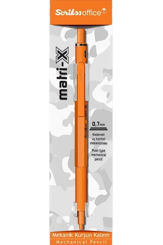 Scrikss Matri-x Versatil 0.7 Mm Turuncu Şeffaf Amb.