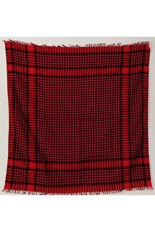 Wınners Battal Boy Yöresel Etnik Puşi Şal 130 x 120 CM Çok Renkli