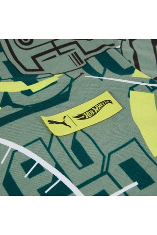 Puma Hot Wheels Graphic Çocuk Yeşil T-shirt 630074