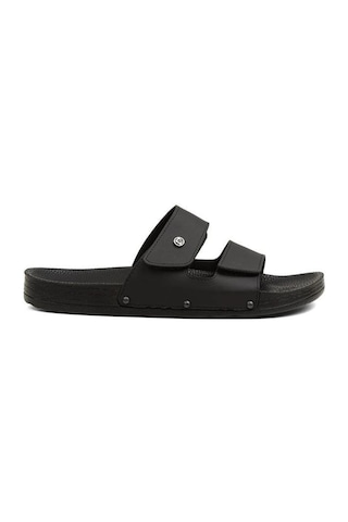 Pierre Cardin Pc-7039 Ortopedik Büyük Numara Erkek Terlik Siyah