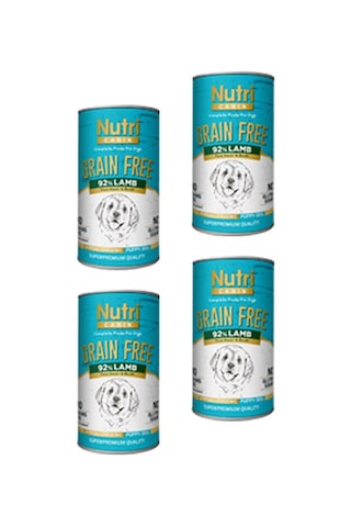 Nutri Canin Tahılsız %92 Kuzu Etli Konserve Yavru Köpek Maması 6 x 400 G