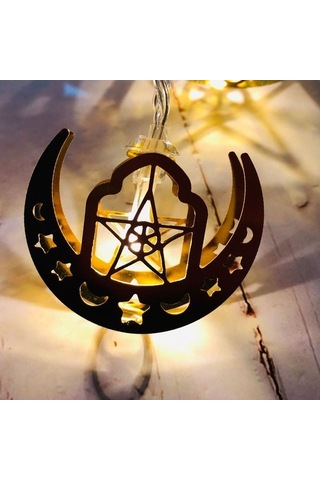 Tongxida 3m 20 Led Ramazan Bayramı Yıldız Ay Işık Dizisi Festival Dekorasyon Lambaları Renkli Işık Diğer