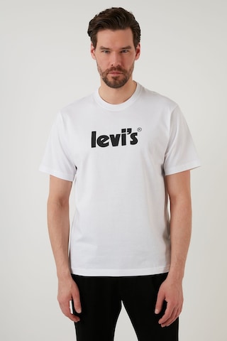 Levi's Erkek T-shirt Ss Relaxed Fit T-Shirt A2082-0029 Beyaz