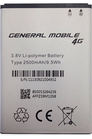 Senalstore General Mobile Discovery 4g Uyumlu Pil Batarya