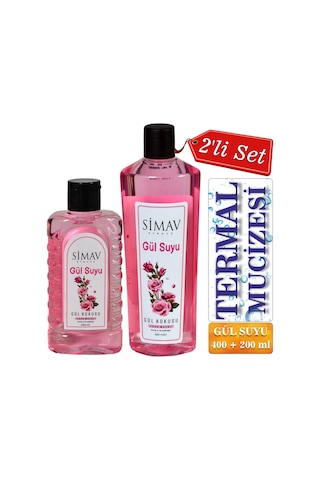 Simav Termal Sulu Gül Suyu 400 ML + Gül Suyu 200 ML
