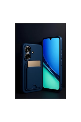 Realme Note 60 Kelvin Kartvizitli Silikon - Siyah Renkli