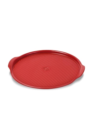 Emile Henry EH347614 Seramik Yuvarlak Pizza Fırın Kabı (40x35x13) Kırmızı
