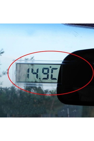 Sıcak Lcd Dijital Termometre Sıcaklık Ölçer Mini Kapalı Açık Vantuz