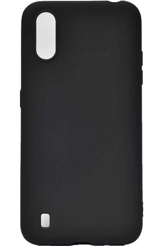 Samsung Uyumlu Galaxy A01 Kılıf Zore Premier Silikon Kapak-Siyah