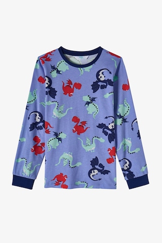 Penti Erkek Çocuk Lila Dragon Repeat Pamuklu Uzun Kollu Pijama Takımı