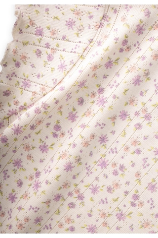 Cigit Desenli Pijama Takımı 1-8 Yaş Çıtır Çiçek Desen Beyaz