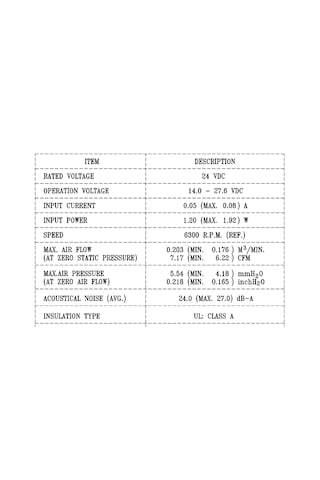 Delta Eub0424md ,40x20mm 24vdc 7-cfm 2-kablo Fan