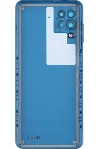 Samsung Uyumlu Galaxy A12 Arka Pil Batarya Kapağı Sm-a125f - Mavi