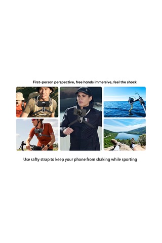 Manyetik Cep Telefonu Tutucu-eller-serbest Boyun Montaj, Birinci Şahıs Perspektif Grey -