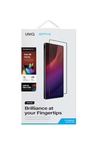 Samsung Galaxy Uyumlu S25 Plus Ekran Koruyucu Cam Vivid Serisi Dustrepel Oleofobik Koruma Teknolojisi