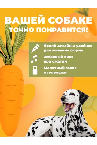 Ollypet Büyük Ve Orta Boy Köpekler İçin Dayanıklı Havuç Oyuncak 227013316