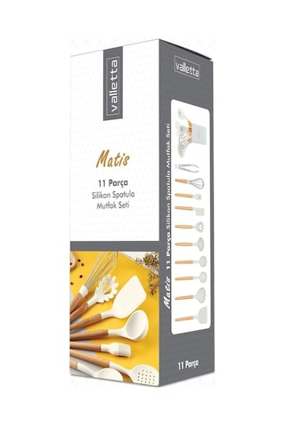 Valletta VLT1180 Matis 11 Parça Standlı Mutfak Servis Seti - Beyaz