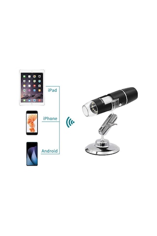 Wifi Usb Dijital El Tipi Mikroskop Kablosuz Endoskop Kamera 8 Ledli